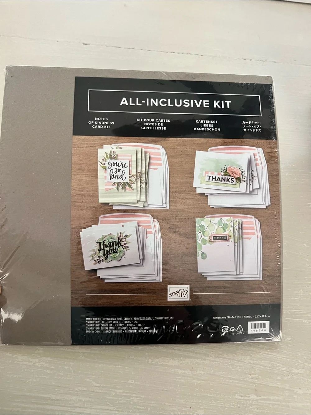 NIB Stampin’ Up Notes of Kindness All Inclusive Card Kit 148266 Retired 20 Cards
